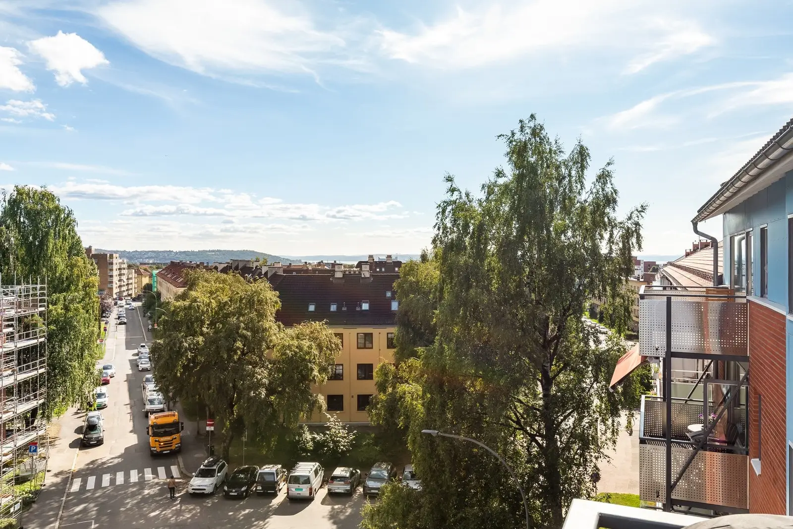 Nydelig utsikt utover Oslo by.